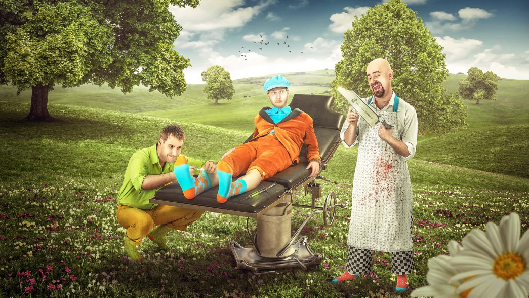Grafika na pánské kotníkotvé ponožky